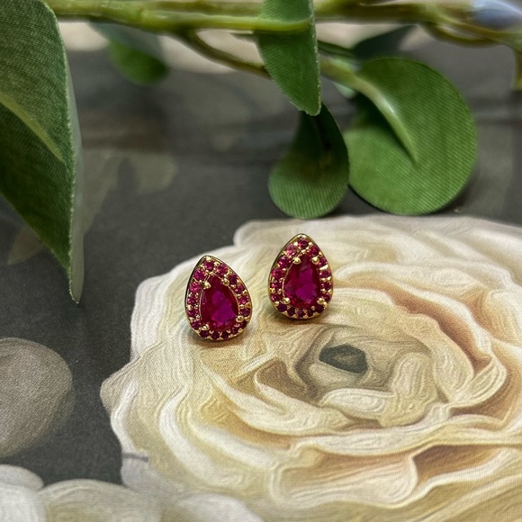 Kate Spade Light Up The Room Holiday Stud Earrings (Pink) NWT - Picture 3 of 15